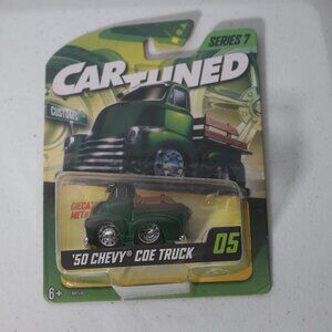 Car Tuned 1950 CHEVY COE TRUCK, Green, Series 7, Diecast Metal 1:64 #05 Cartuned